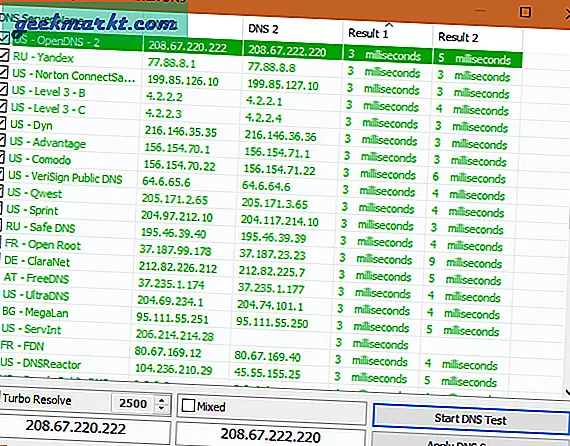 3 Alat Pembandingan DNS Terbaik Untuk Menemukan Server DNS Tercepat