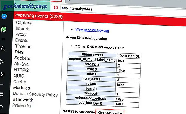 Pada artikel ini, kita akan melihat bagaimana Anda dapat menghapus cache DNS di browser Anda. Saat keluar dari browser Anda dan memulai ulang secara otomatis menghapus cache DNS Anda, berikut adalah cara melakukannya di dalam browser itu sendiri tanpa menutup dan membukanya kembali.