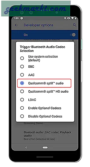 Meskipun tidak ada cara untuk mengubah codec bluetooth di Windows dan iOS, macOS, Android, dan Ubuntu yang tersisa, biarkan Anda melakukannya. Begini caranya.