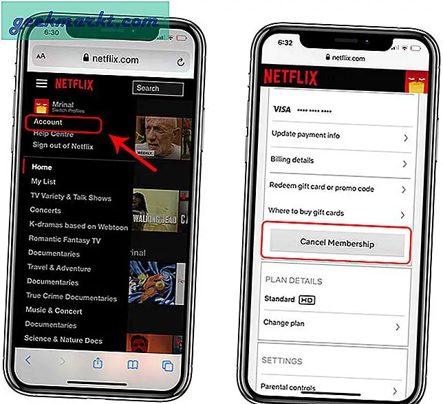 Cara Membatalkan Netflix di Aplikasi