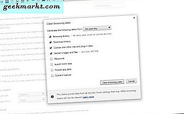 Cara Menghapus Cache Google Chrome