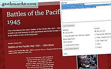 Cara cepat menyalin beberapa halaman URL di Google Chrome, Firefox dan Opera