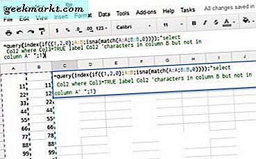 Cara Membandingkan Kolom di Google Spreadsheet