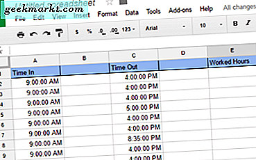 Cara Menghitung Waktu di Google Spreadsheet